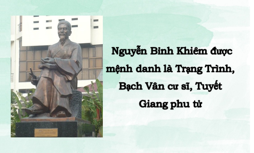 Nguyễn Bỉnh Khiêm được mệnh danh là gì