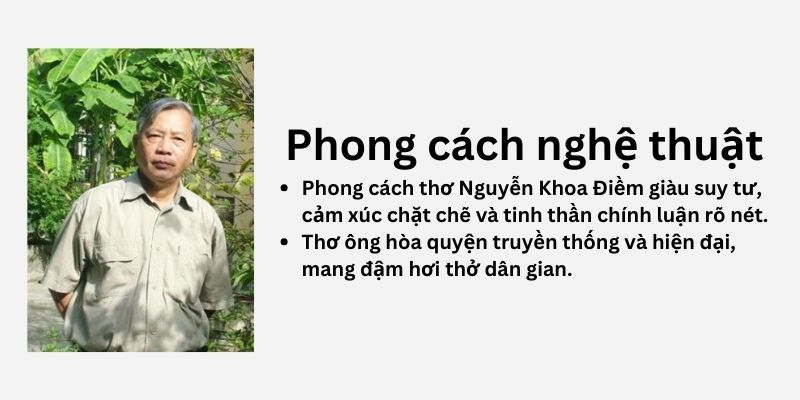 Nguyễn Khoa Điềm phong cách sáng tác thơ