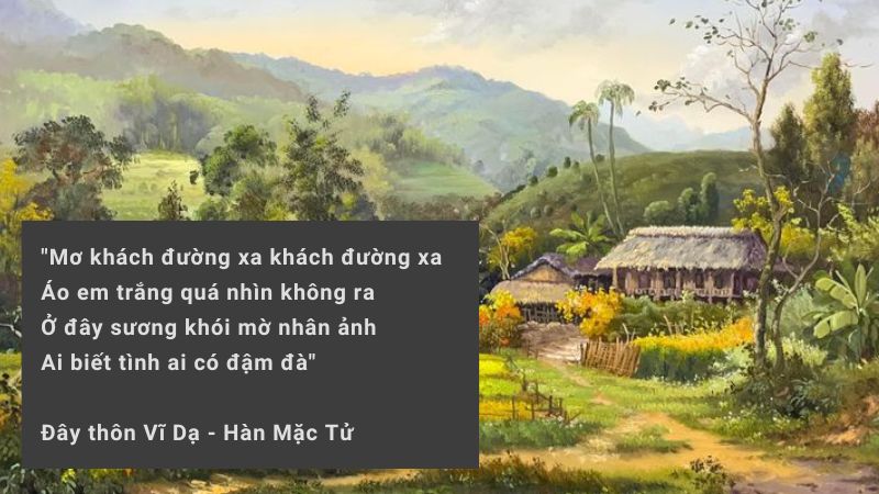 hàn mặc tử nổi tiếng về cái gì